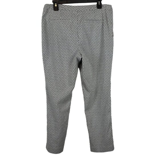 Mario Serrani Italy Women Stretch Geometric High Rise Print Pants Size 12 - Picture 2 of 7